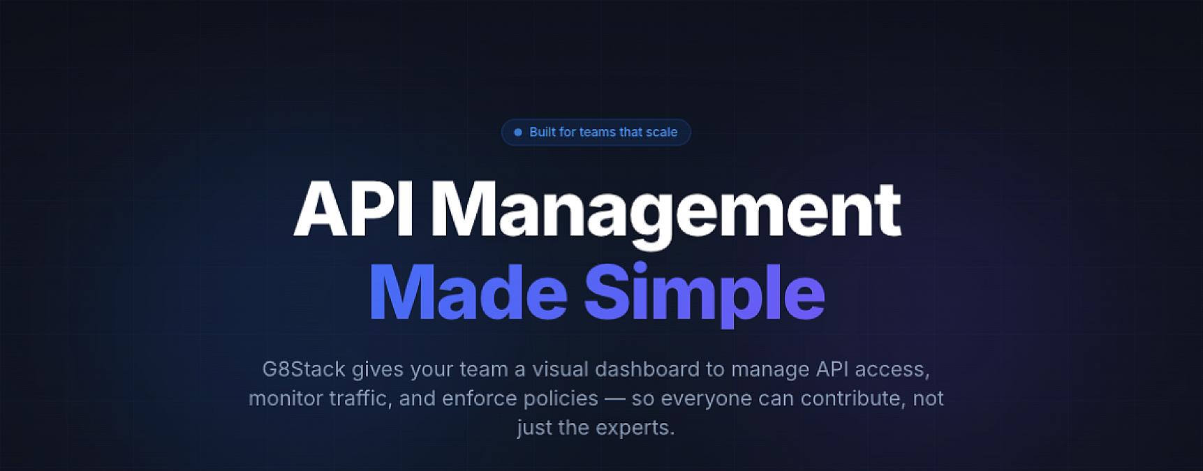 G8Stack Live Demo — API Management Made Simple - Banner 1